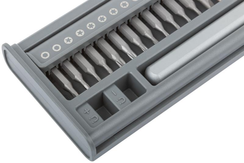  Отвертка с битами для точных работ 24 CrV бит пластиковый бокс FIT 56194 фото в каталоге от BTSprom.by