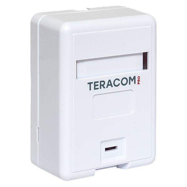 корпус розетки настенной на 1 модуль keystone со шторкой и маркером бел. teracom pro ekf trp-ebox-1kstn-wh от BTSprom.by