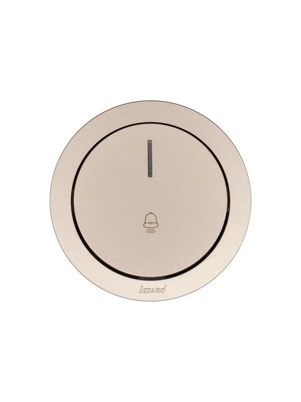  Кнопка звонка СП OSEN с подсветкой механизм титан LEZARD 743-3788-108 фото в каталоге от BTSprom.by