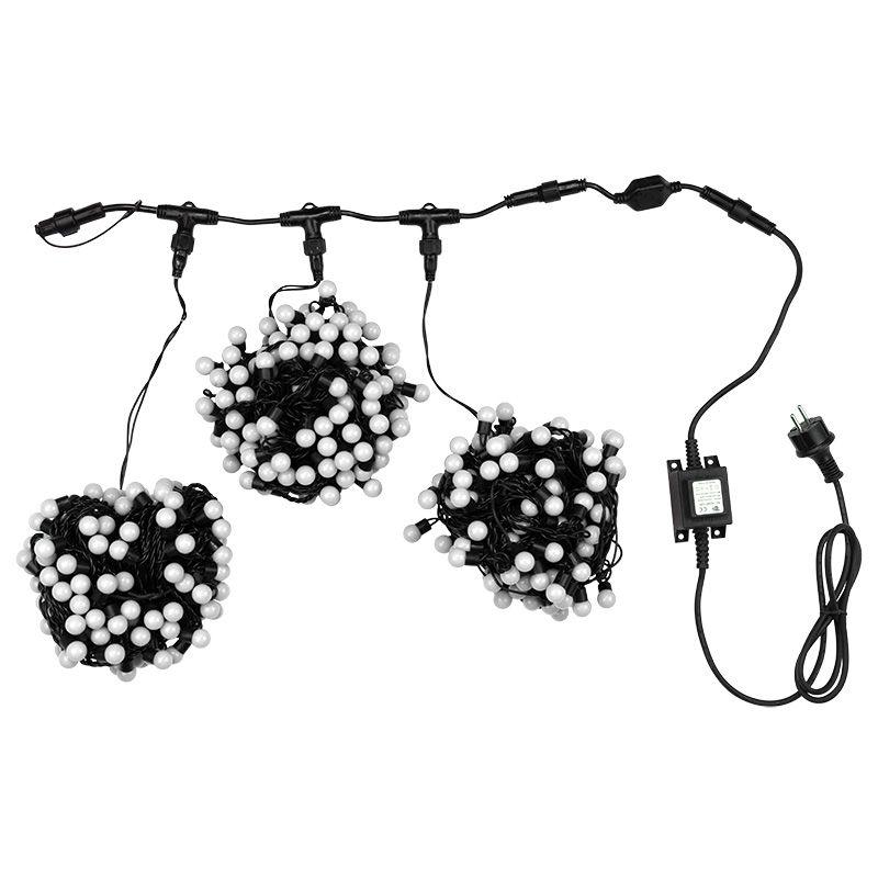 гирлянда светодиодная "led cliplight-мультишарики" 3 нити х20м 399led rgb 25вт 24в ip65 свечение с динамикой трансф. в компл. провод пвх темн. зел. neon-night 323-619 от BTSprom.by гирлянда светодиодная "led cliplight-мультишарики" 3 нити х20м 399led rgb 25вт 24в ip65 свечение с динамикой трансф. в компл. провод пвх темн. зел. neon-night 323-619 от BTSprom.by