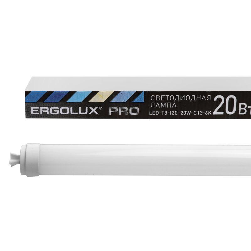 лампа светодиодная led-т8-120-20w-g13-6k pro т8 20вт g13 6500к 1200мм 172-265в ergolux 15123 от BTSprom.by