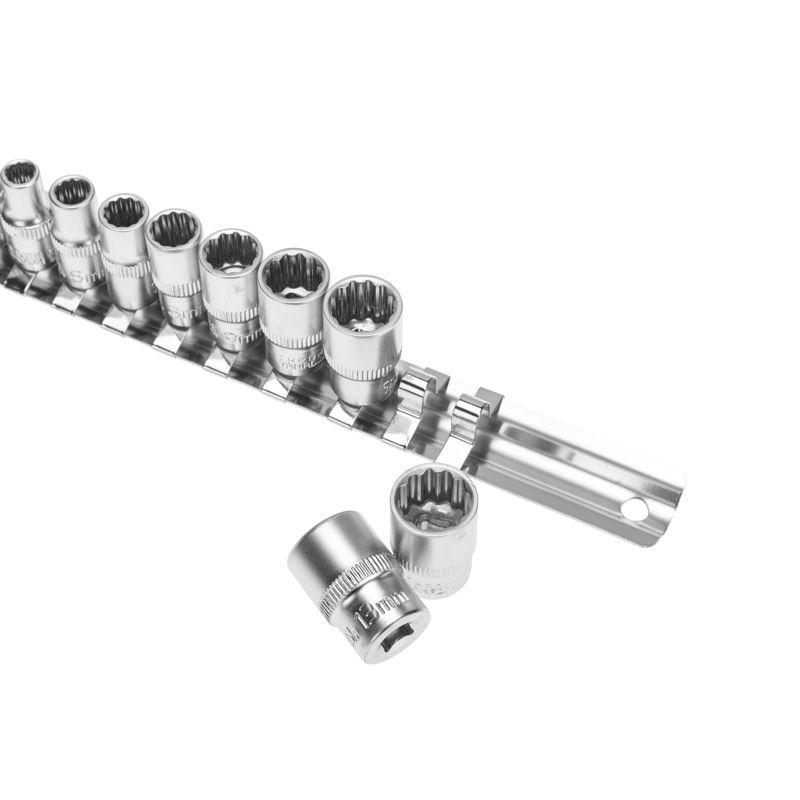  Набор универсальных торцевых головок 1/4 двенадцатигранные CrV 10шт. 4-13мм Rexant 12-8314 фото в каталоге от BTSprom.by