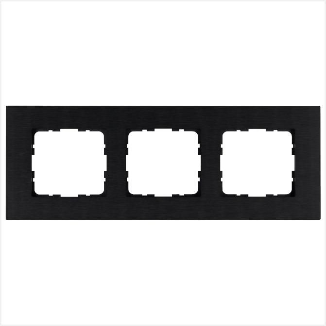 рамка 3-м g-metal метал. алюм. черн. black jasmart g1003ab от BTSprom.by