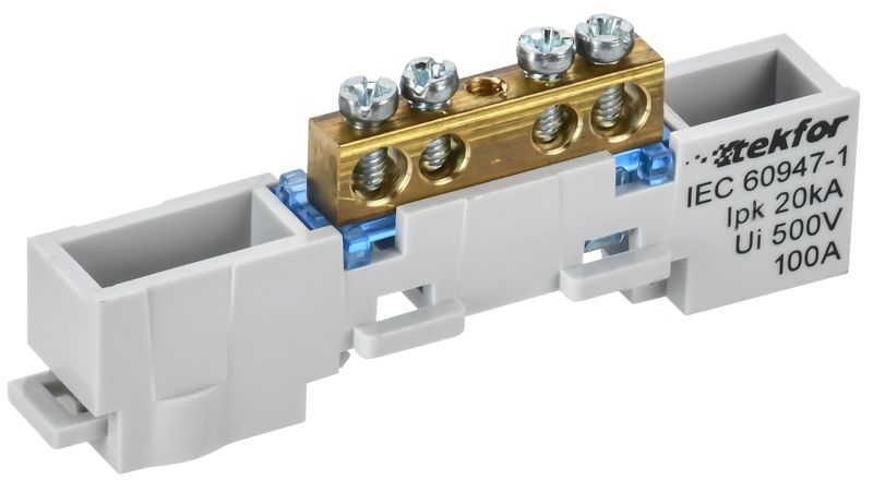 шина нулевая n неизол. на универс. держ. 6х9-4-с tekfor iek tf-nn10-04-dl-k07 от BTSprom.by