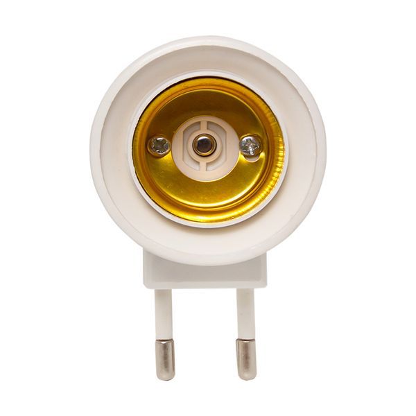  Переходник вилка-Е27 с выкл. бел. EKF ADF-E27-s-w фото в каталоге от BTSprom.by