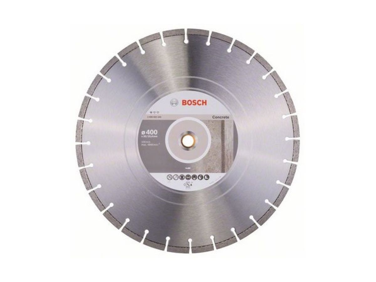 алмазный круг 400х25.4 мм по бетону сегмент. standard for concrete bosch (сухая/мокрая резка) 2608602545 от BTSprom.by