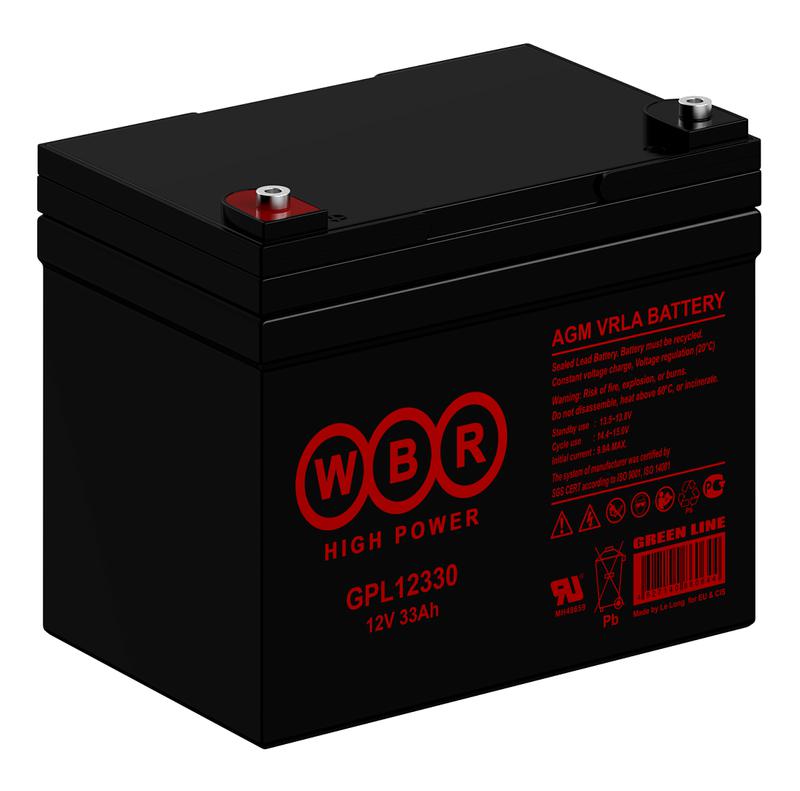  Аккумулятор 12В 34А.ч WBR GPL12330 WBR фото в каталоге от BTSprom.by