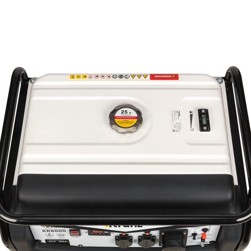  Генератор бензиновый KR8000 8кВт 230В 25л ручной старт KRANZ KR-16-1137 фото в каталоге от BTSprom.by