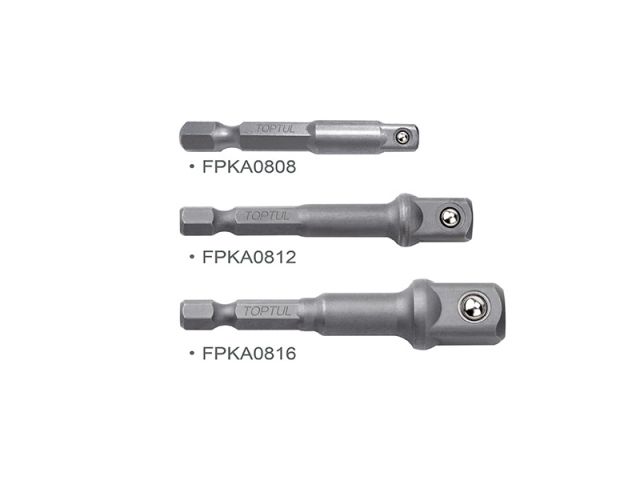 набор переходников 1/4" под шуруповерт 3ед. (1/4", 3/8", 1/2") toptul gaar0301 от BTSprom.by