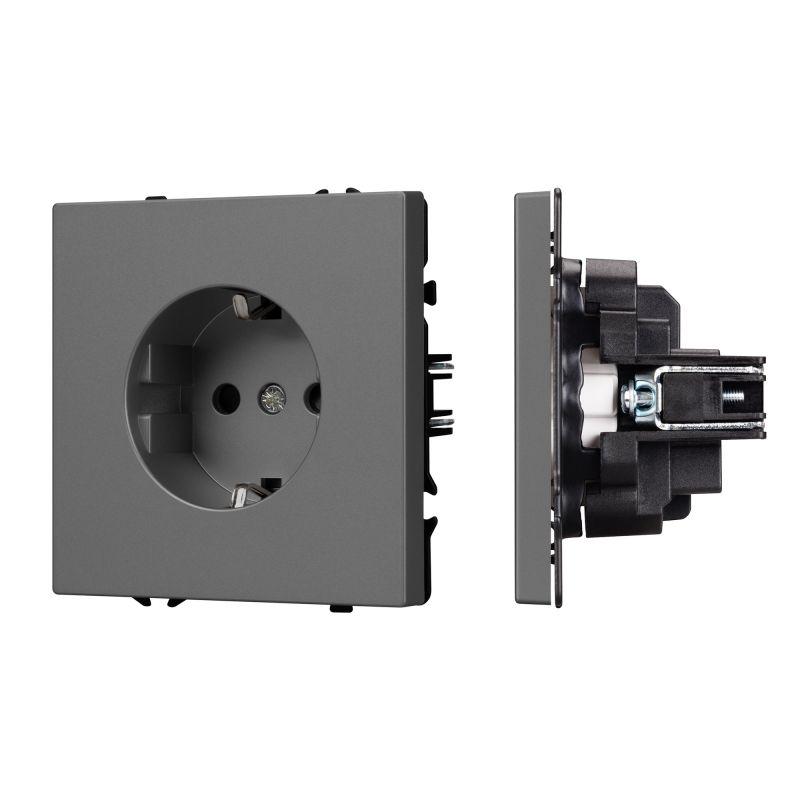 механизм электрической розетки sct-nobe-meu1-sfpl-gr 230в 16а arlight 054279 от BTSprom.by