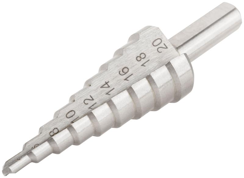 сверло ступенчатое hss (р6м5) по металлу 9 ступеней 4-20мм fit 36395 от BTSprom.by