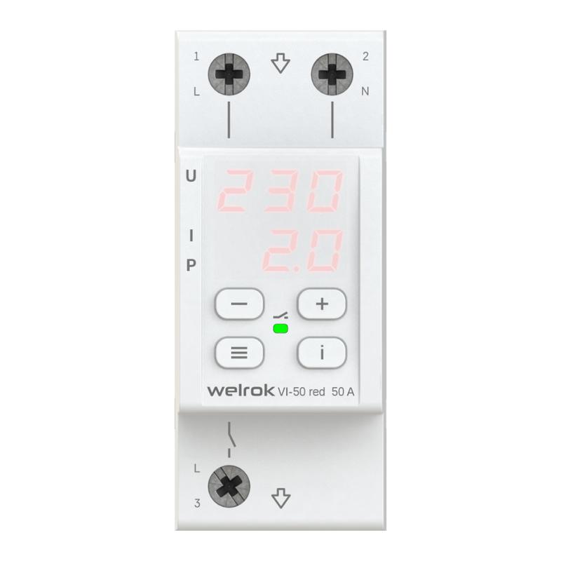 реле напряжения с контролем тока vi-50 red welrok 4660251140267 от BTSprom.by реле напряжения с контролем тока vi-50 red welrok 4660251140267 от BTSprom.by