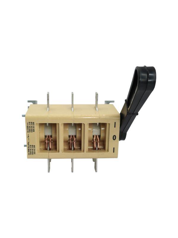  Выключатель-разъединитель 3п 100А ВР32-31 А 70220-00 УХЛ3 IP00 два направления несъемная боков. рукоятка Электротехник ET029216 фото в каталоге от BTSprom.by