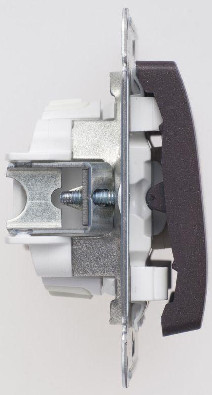  Переключатель перекрестный 1-кл. СП Glossa 10А IP20 (сх. 7) 10AX механизм шоколад. SE GSL000871 фото в каталоге от BTSprom.by