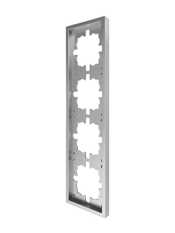  Рамка 4-мест. горизонт. ZIMA сер. матов. LEZARD 704-7400-149 фото в каталоге от BTSprom.by