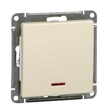 выключатель 1-кл. сп w59 10а ip20 10ax с подсветкой механизм сл. кость se vs110-153-2-86 от BTSprom.by