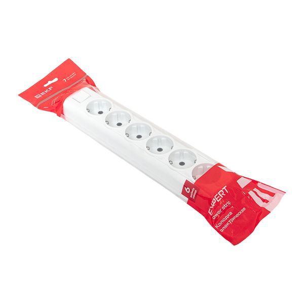  Колодка удлинителя 6-м с заземл. 16А Эксперт 3.5кВт с выкл. PROxima EKF AKB16-6i фото в каталоге от BTSprom.by