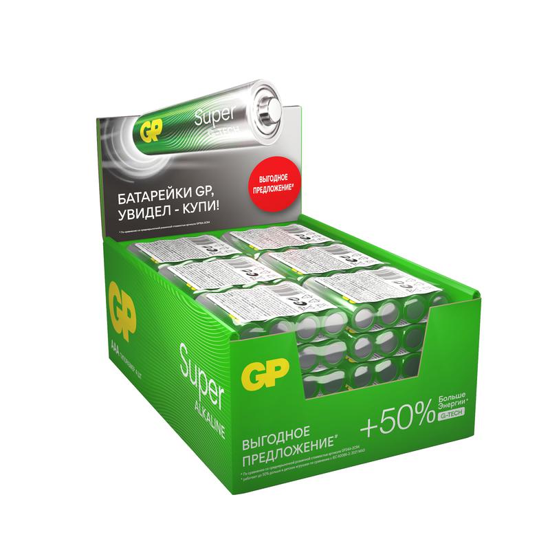 элемент питания алкалиновый aaa/lr03 1.5в super alkaline g-tech (уп.4шт) gp 1210 от BTSprom.by