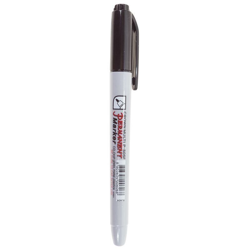 маркер перманентный "multi marker super slim" 1мм пулевидный черн. crown 08-8001 от BTSprom.by