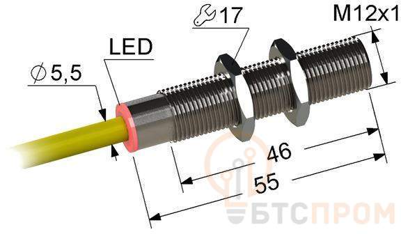  Выключатель бесконтактный PS2-12M55-4B11-K Реле и Автоматика A8010-T79902377 фото в каталоге от BTSprom.by