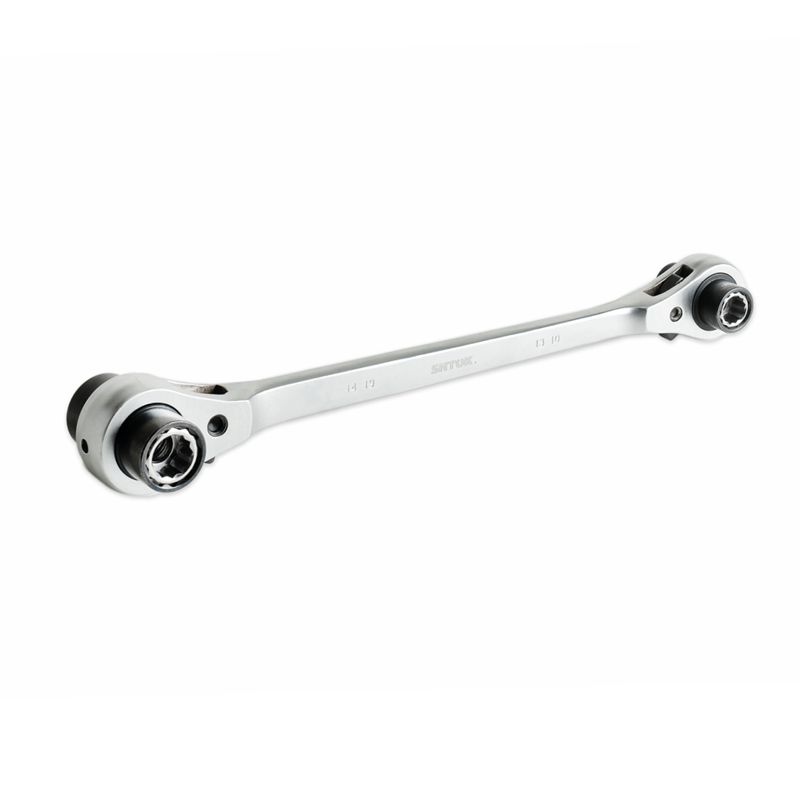 ключ накидной трещоточный 8х10х12х13х14х17х19х21мм реверсивный (23712) shtok 376582 от BTSprom.by