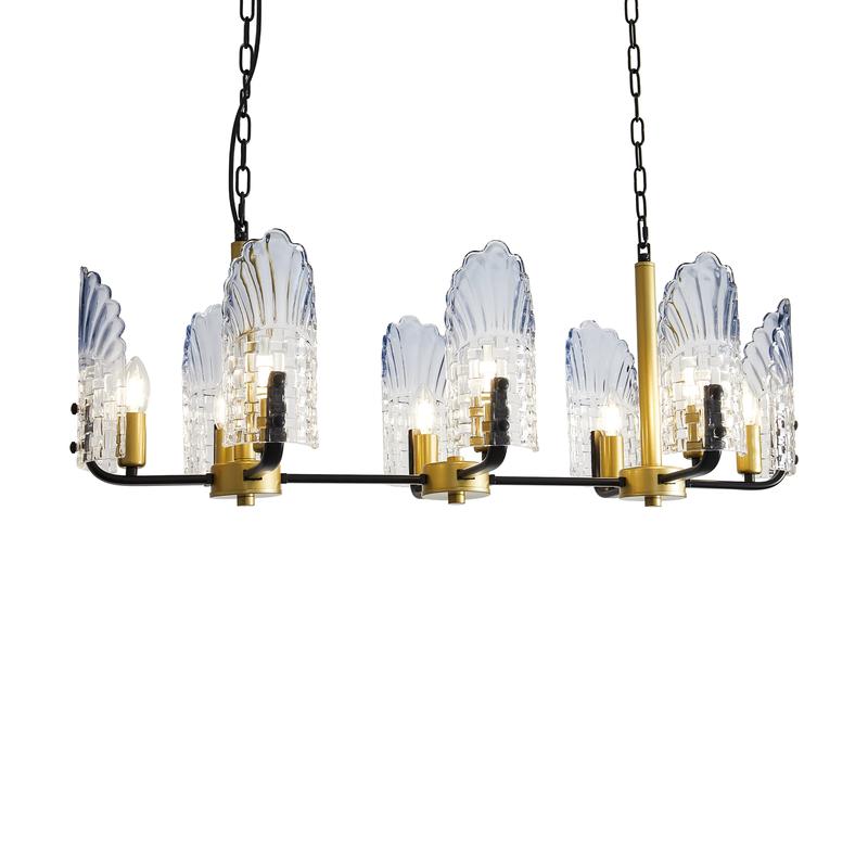  Светильник Ollie 8х40Вт E14 IP20 подвесной Freya FR5525PL-08GB фото в каталоге от BTSprom.by