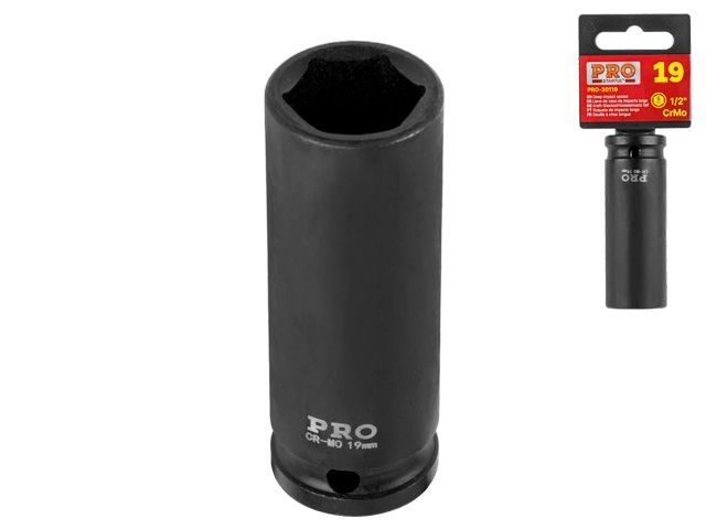 головка ударная 1/2" 19мм 6гр. глубокая pro startul (pro-30119) pro-30119 от BTSprom.by