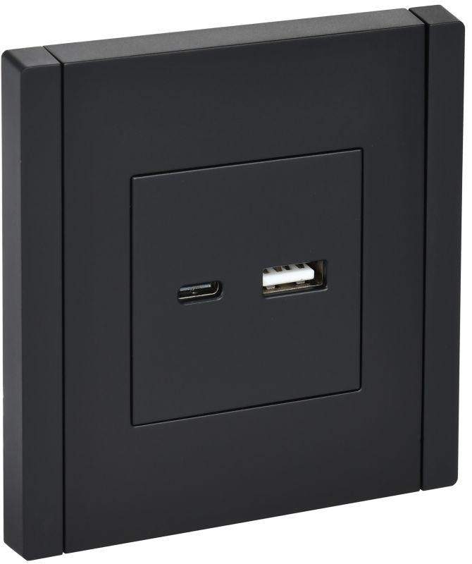 розетка usb a+c 3.1а forte&piano fp150 черн. iek fp-u22-d31-k02 от BTSprom.by