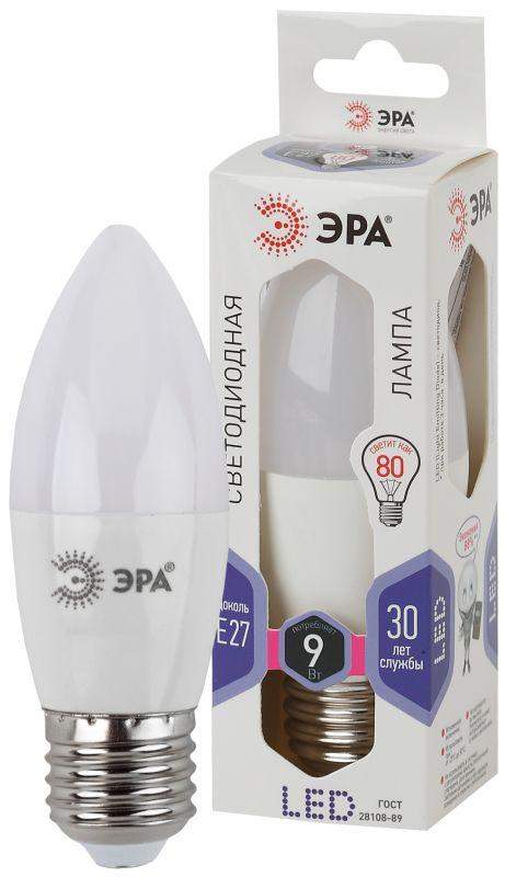 лампа светодиодная b35-9w-860-e27 свеча 720лм эра б0031410 от BTSprom.by