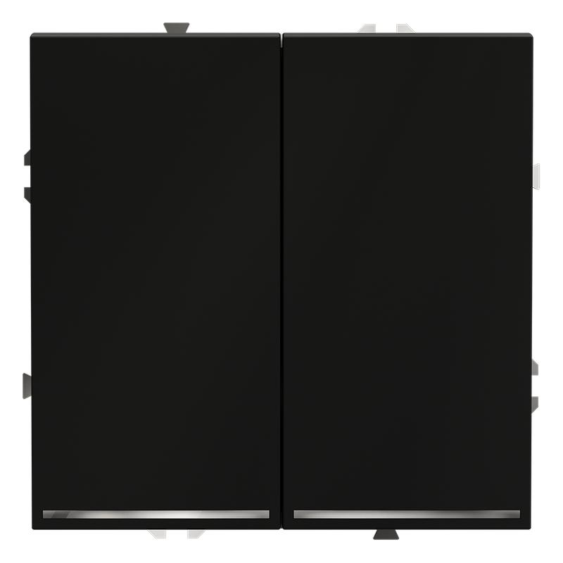 переключатель проходной 2-кл. сп s70 10а с подсветкой механизм черн. матов. voltum vls020408 от BTSprom.by