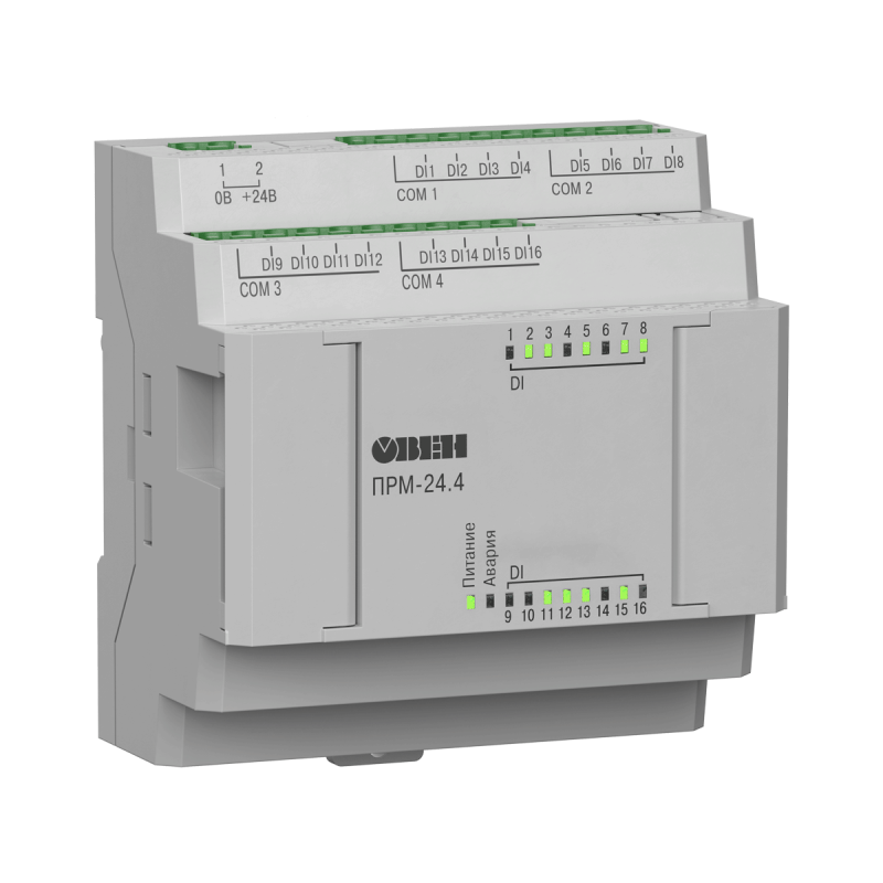  Модуль расширения аналоговых входов и дискретных выходов ПРМ-24.2 ОВЕН 106701 фото в каталоге от BTSprom.by