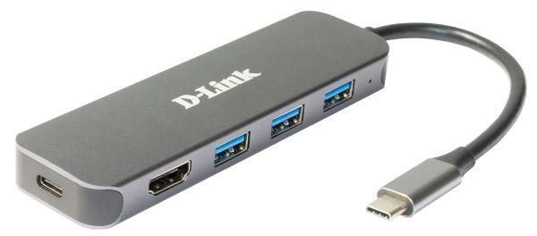 док-станция dub-2333/a1a с разъемом usb type-c 3 портами usb 3.0 1 портом usb type-c d-link 1861475 от BTSprom.by