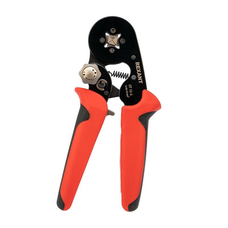  Кримпер HT 16-4 для обжима штыревых наконечников 0.08-16.0кв.мм с регулятором прижим. усилия Rexant 12-3216-1 фото в каталоге от BTSprom.by