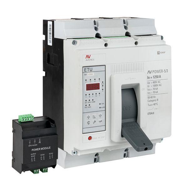 выключатель автоматический 1250а 70ка av power-5/3 etu4.2 averes ekf mccb-53-1250m-4.2-av от BTSprom.by