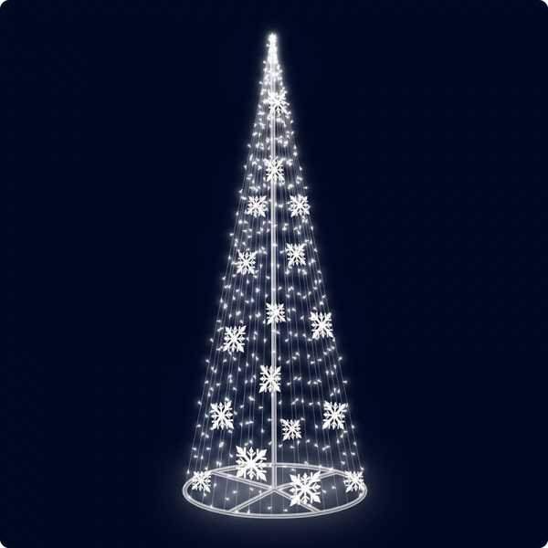 декоративная елка снежинки 400 см (цвет на выбор) от BTSprom.by