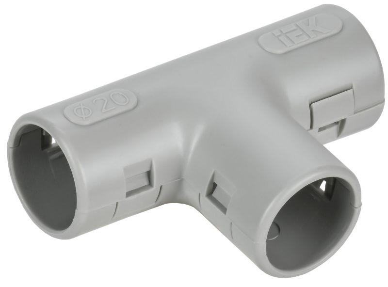 тройник для жестких труб d20мм tig-20 elasta iek cta10d-tig20-k41-050 от BTSprom.by