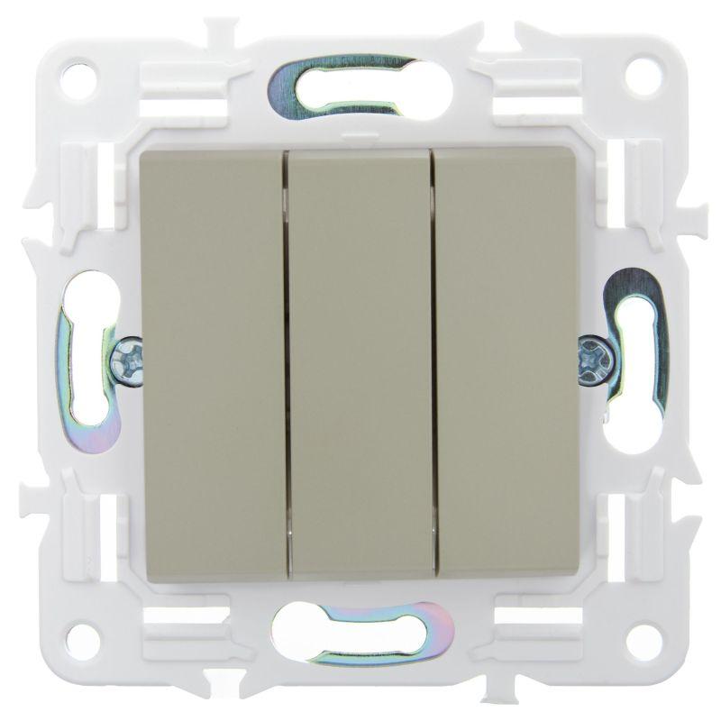  Выключатель 3-кл. SKANDY 10А SK-V11B беж. IEK SK-V30-0-10-K10 фото в каталоге от BTSprom.by