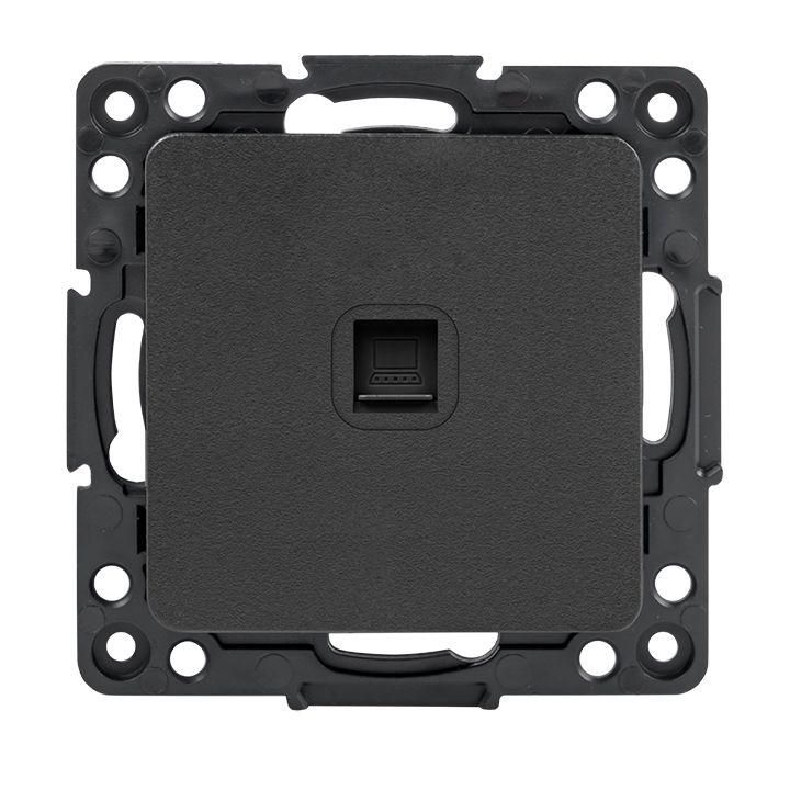 розетка компьютерная 1-м стокгольм rj45 механизм черн. proxima ekf ezk01-035-10 от BTSprom.by