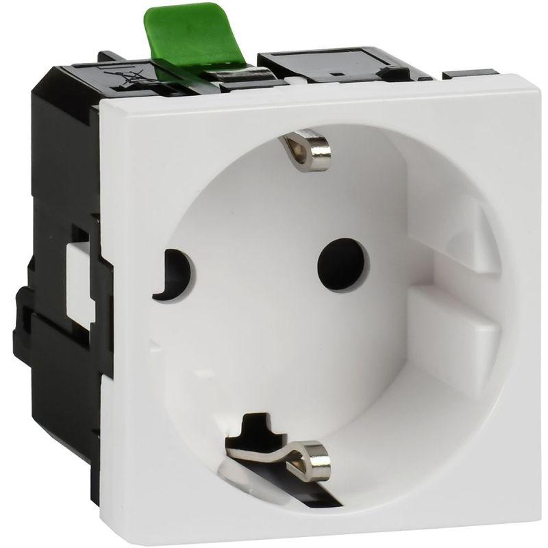 розетка 2мод. 16а 250в 90град. с заземл. без защ. шторок безвинт. зажимы бел. иэк leg 4521054 от BTSprom.by