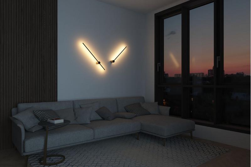  Бра 7Вт 3000К IP20 800мм матов. зол. DENKIRS 712868 фото в каталоге от BTSprom.by