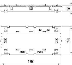  Рамка Modul45 монтажная 71MT3 45-2 полиамид сер. OBO 6288574 фото в каталоге от BTSprom.by