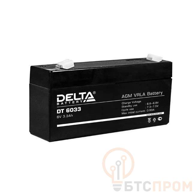  Аккумулятор ОПС 6В 3.3А.ч Delta DT 6033 фото в каталоге от BTSprom.by