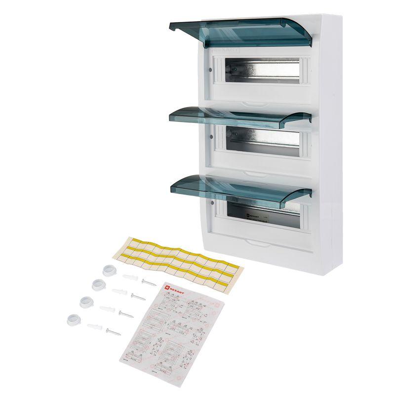  Бокс ЩРН-П-36 IP41 пластик. бел. Rexant 11-0336 фото в каталоге от BTSprom.by