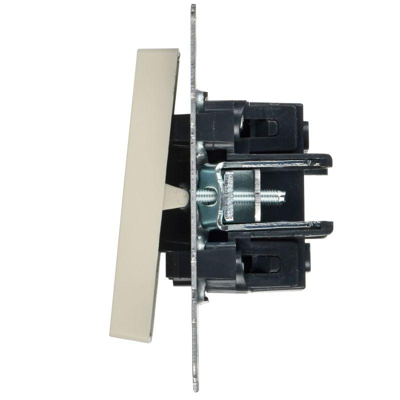  Выключатель 2-кл. BRITE 10А ВС10-2-9-БрКр для отелей с индик. механизм беж. IEK BR-V20-2-10-K10 фото в каталоге от BTSprom.by