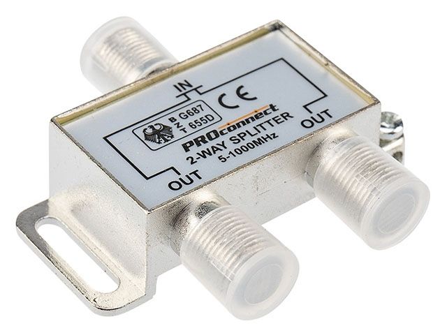 делитель тв х 2 под f разъём 5-1000 мгц proconnect (rexant) 05-6021 от BTSprom.by