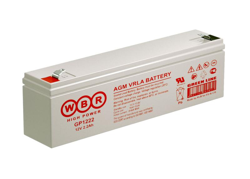  Аккумулятор 12В 2.3А.ч WBR GP1222 WBR фото в каталоге от BTSprom.by