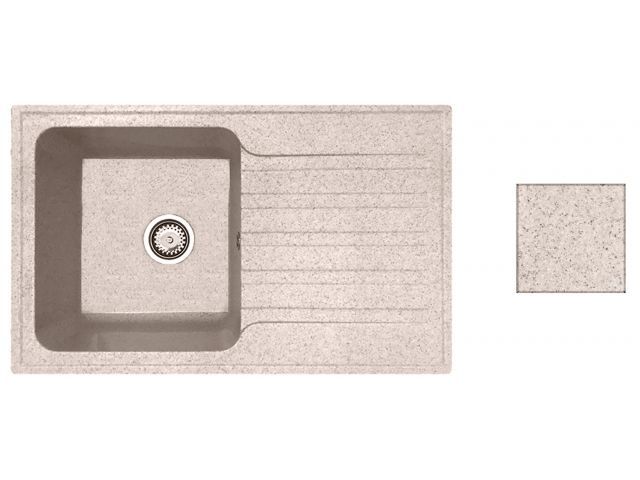 мойка кухонная из искусственного камня art гранит 770х475 мм, av engineering av770490agta от BTSprom.by