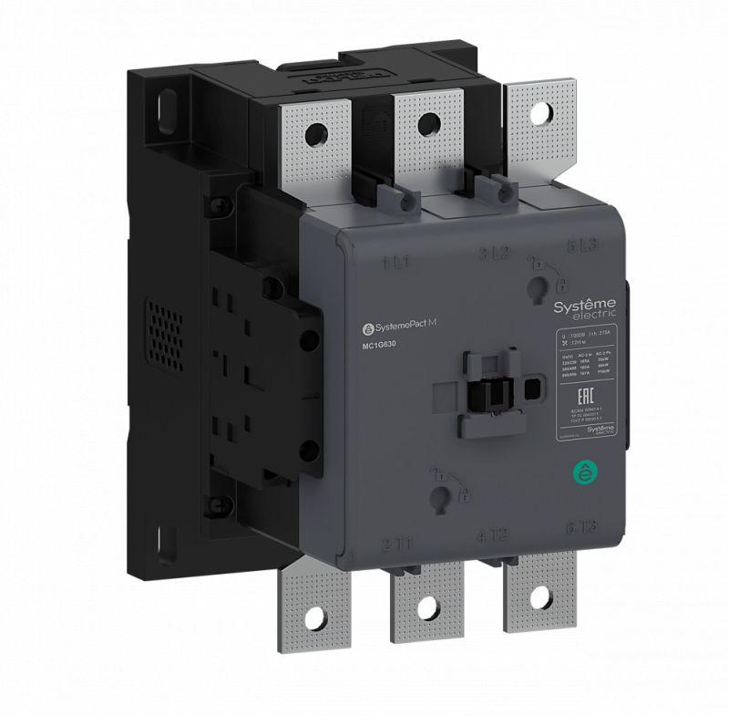 контактор mc1g 3п 630а кат. 100-250в ac/dc 2но+2нз se mc1g630kue от BTSprom.by