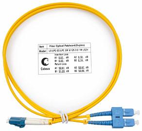 шнур оптический fop(d)-9-lc-sc-1m duplex lc-sc 9/125 sm 1м lszh cabeus 7352c от BTSprom.by