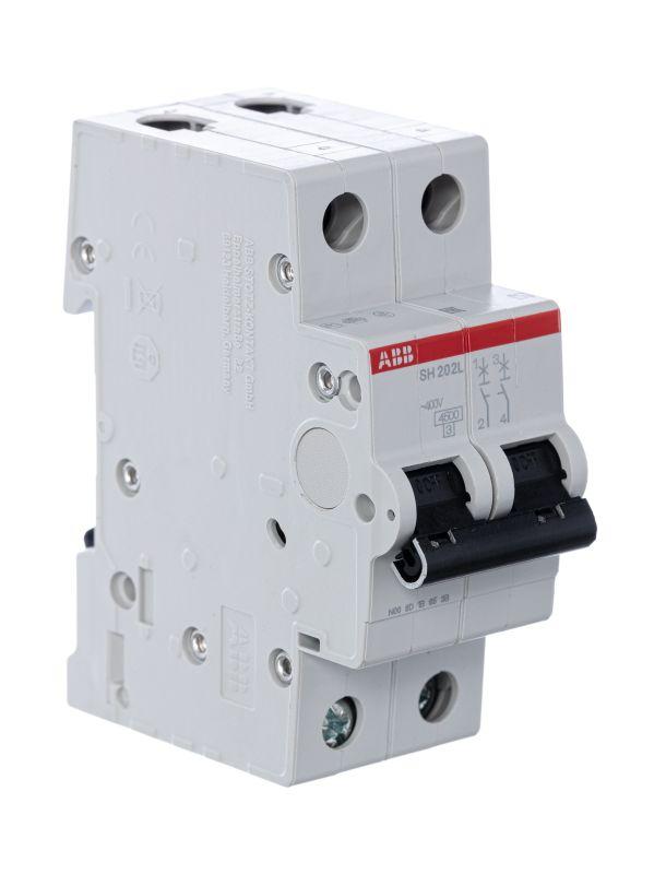  Выключатель автоматический модульный 2п C 63А 4.5кА SH202L C63 ABB 2CDS242001R0634 фото в каталоге от BTSprom.by